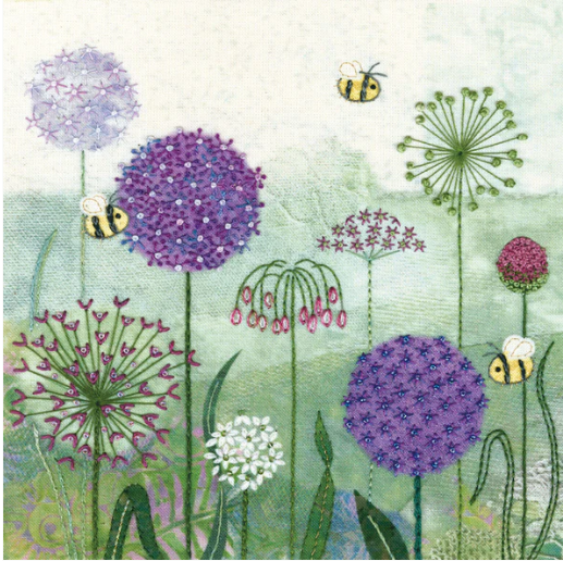 Beaks and Bobbins Alliums Hand Embroidery Kit