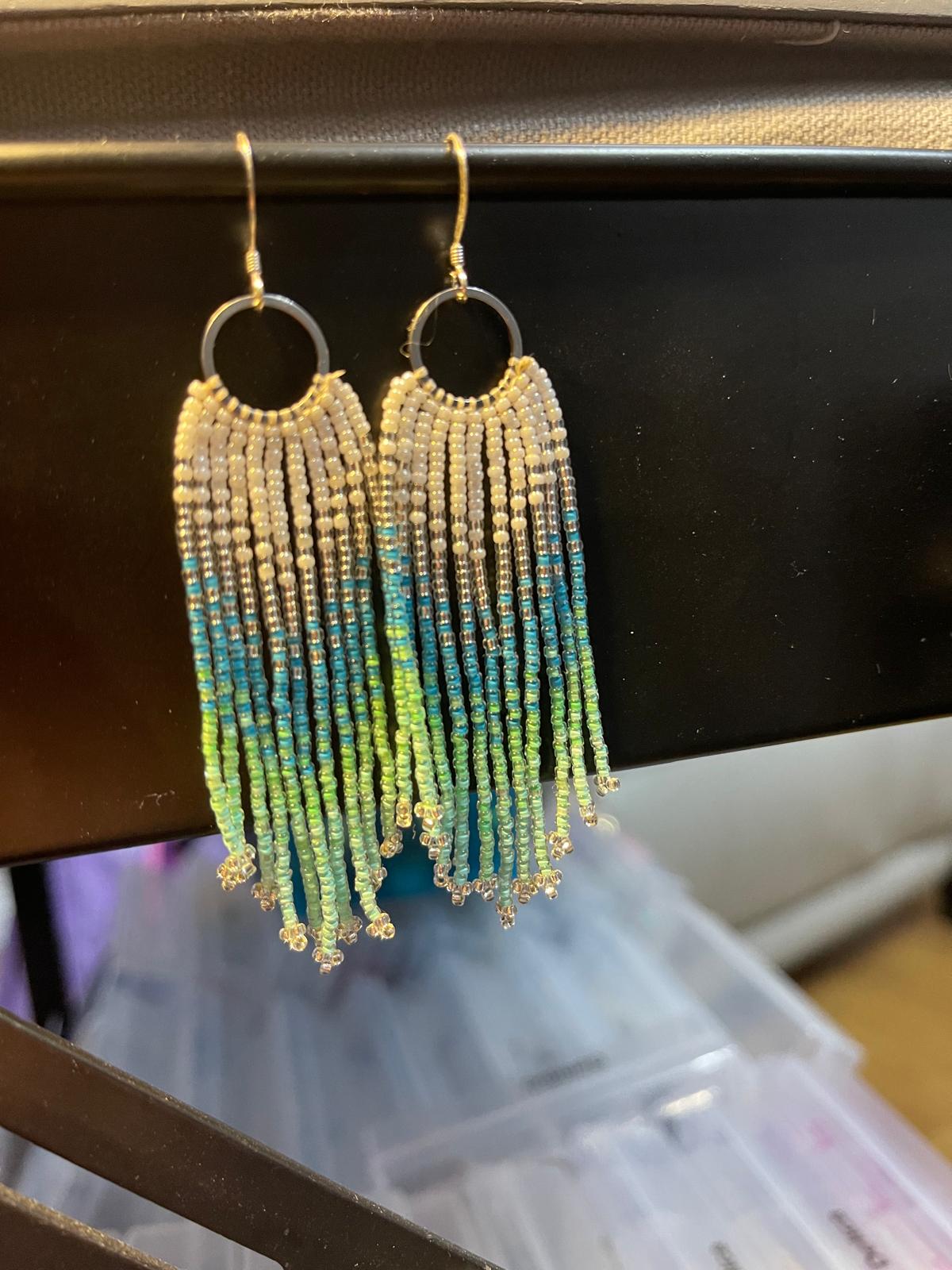 Afternoon Tea with beaded earrings