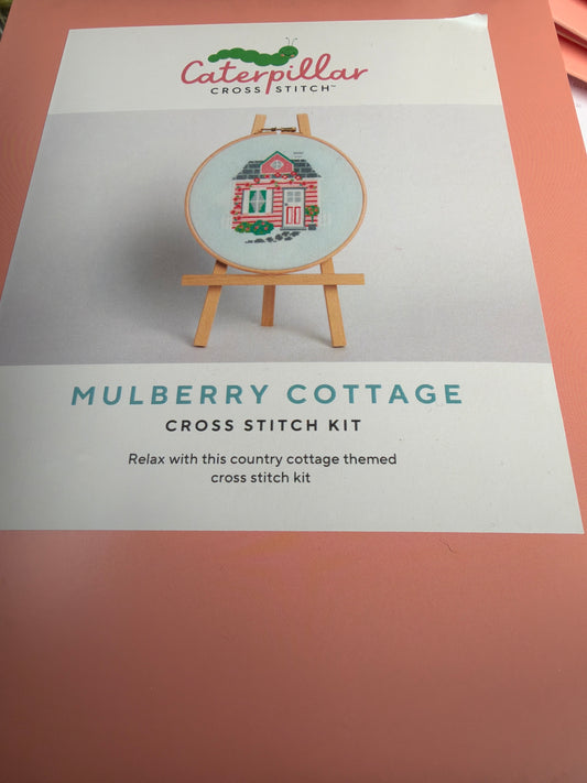 Caterpillar crafts cross stitch Mulberry Cottage